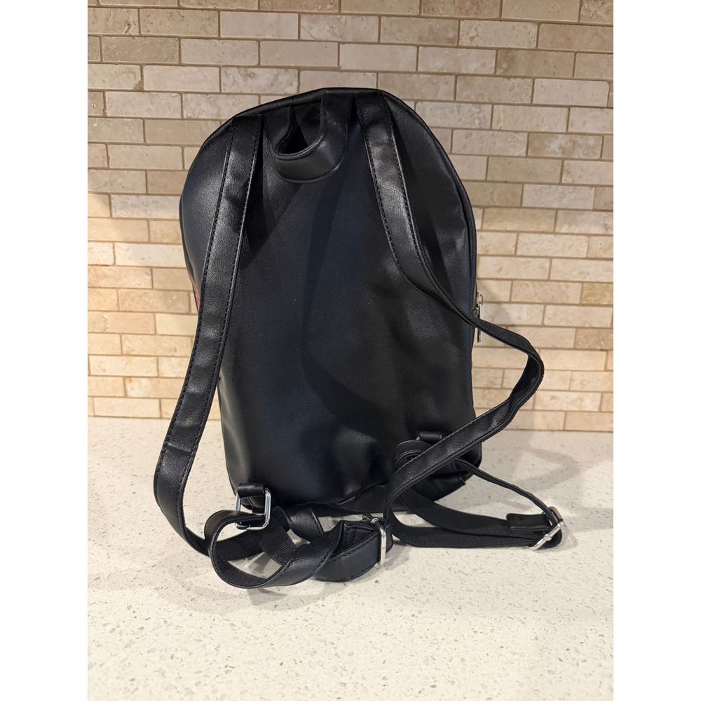 Naruto Shippuden Sasuke Uchiha Black Backpack Graphic Print Zip - Picture 2 of 8
